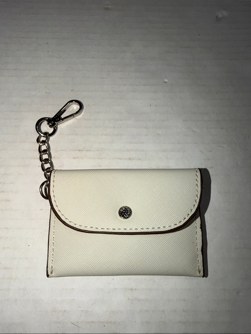 Anne Klein Ivory Keychain Card Holder Wallet